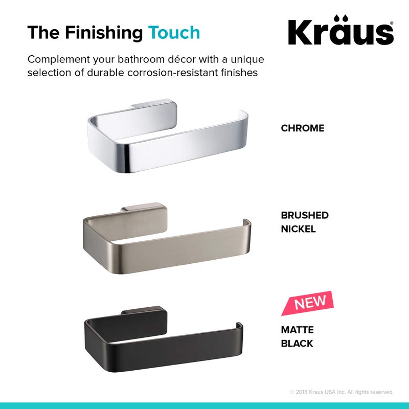 KRAUS Stelios Bathroom Toilet Paper Holder, Brushed Nickel Finish, KEA-19929BN - Image 5